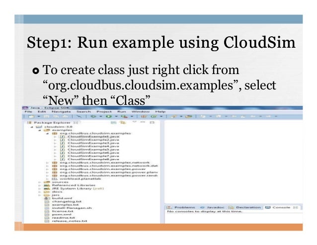 cloudsim tutorial